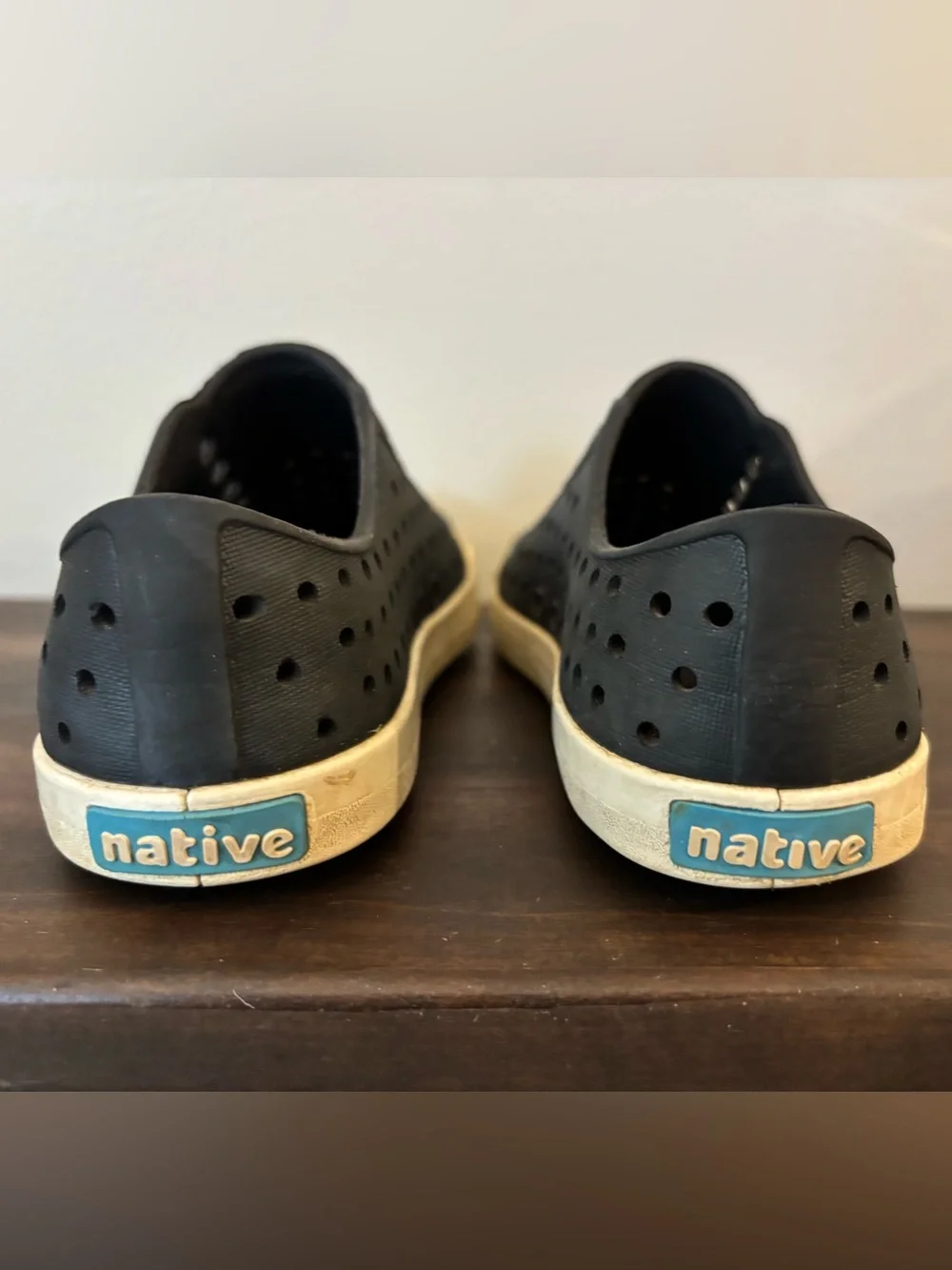 Native | Kids Slip-On Loafers in Navy and White Size C9